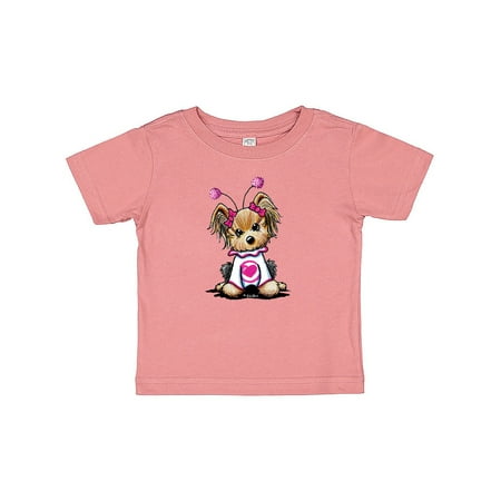 

Inktastic Love Bug Yorkie Gift Baby Boy or Baby Girl T-Shirt