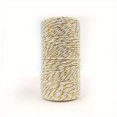 thumbnail image 1 of Dsseng 1 Roll  1.5mm/1968inch Colored Cotton Rope For Holiday Christmas Gift Packaging  Golden Cotton Thread Hanging Label Rope  Handmade DIY Party And Wedding Decoration Line, 1 of 7