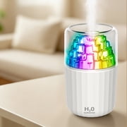 Mini Humidifier, USB Desktop Humidifier With Color Changing Night Light Silent Mist Output And Large Spray Volume, Air Moisturizer for Bedroom Office Nursery Home Workspace