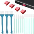 thumbnail image 1 of Cobee Paquete de 6 tapones antipolvo tipo C, aleación de aluminio USB C antipolvo para puerto de carga tipo C para teléfono inteligente y computadora portátil, rojo, 1 of 5