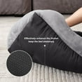thumbnail image 5 of Rectangle Dog Bed for Large Medium Small Dogs, Soft Breathable Puppy & Pet Cuddler with Washable Sofa Bed, Durable Calming Dog Bed with Anti-Slip Bottom, Gray, 30"x24"x9", 5 of 9