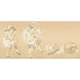 thumbnail image 2 of Jean de Paleologue 24x13 Gold Ornate Framed and Double Matted Museum Art Print Titled - Children Playing in Clown Costume with Animals (1905), 2 of 4