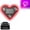 Red, variant on Car LED Ambient Light - Solar-Powered Heart-Shaped LED Neon Light for Night Driving, IP65 Waterproof, 5 Modes, Romantic Gift for Christmas, Valentine's Day, Anniversary, Date Night(Pink)