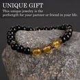 thumbnail image 4 of Pulsera Ansiedad Cristal Piedra natural Hombres Mujeres Alivio del estrés Yoga Difusor Adepaton BST3014365, 4 of 5