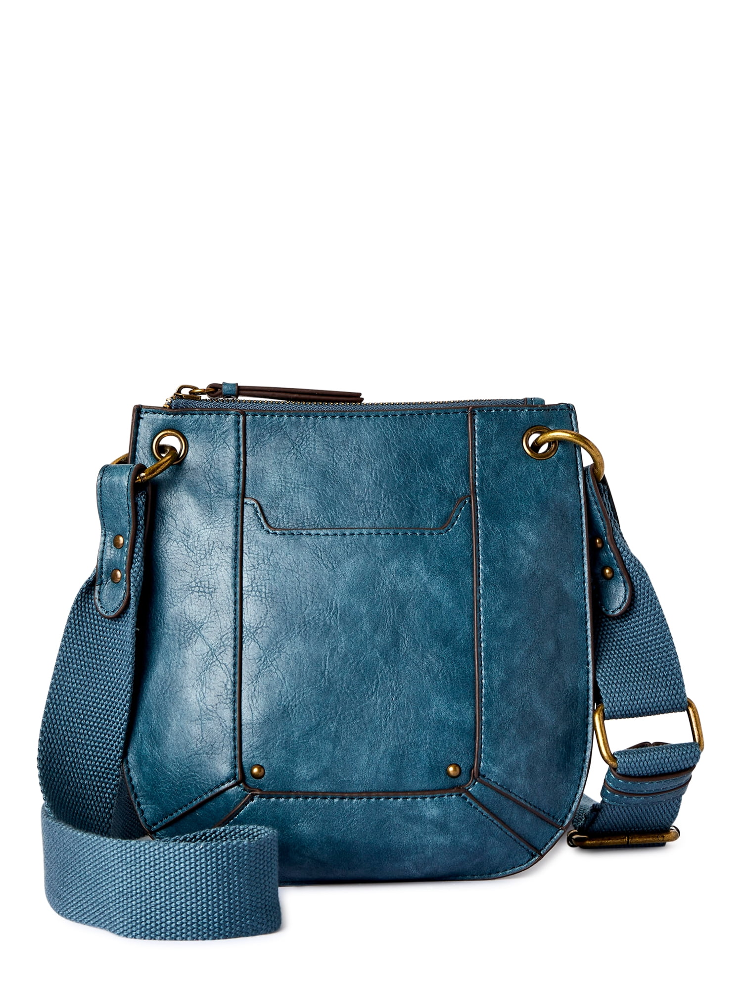 Time and Tru Women’s Bentley Crossbody Handbag Blue