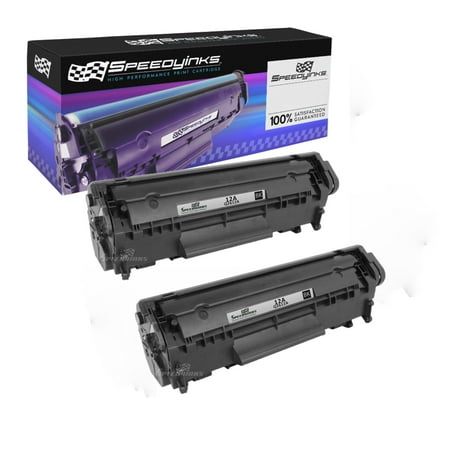 SpeedyInks - 2PK Compatible Replacement for HP 12A Q2612A Black Laser Toner Cartridge for use in HP LaserJet 1012, 3015, 3020, 3030, 1010, 1020, 1022, 1022n, 1022nw, 1018, 3050, 3052, 3055, M1319
