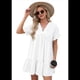 thumbnail image 5 of Vestido de Corta con Escote en V y Volantes en el Bajo, Talla L, 5 of 10
