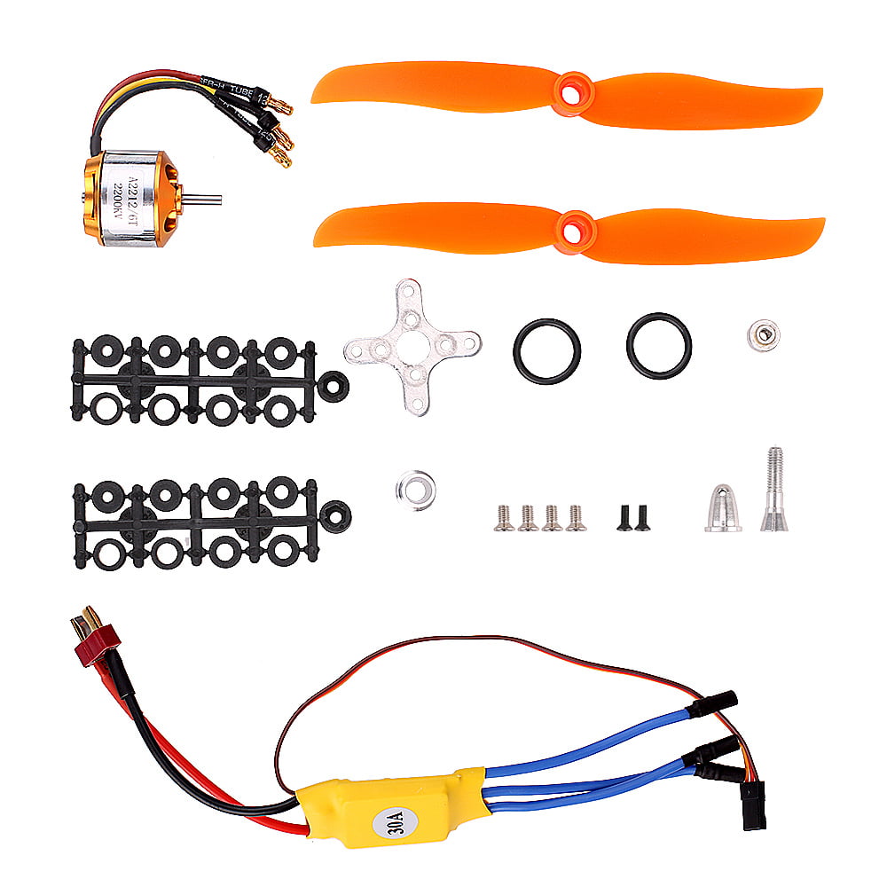 Details about   2200KV Brushless Motor & 30A ESC Motor Combo For RC Fixed Wing Plane Helicopter 