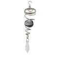 thumbnail image 1 of Electroplated Pendant Wind Chime Pendant Rotating Wind Tail Double Spiral Small Crystal Pendant, 1 of 2