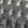 thumbnail image 5 of Noble House Croxton Tufted Velvet Sofa, Smoke, Walnut, 5 of 12