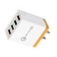 thumbnail image 3 of 4 USB Travel Wall 3A Cargador de carga rápida Adaptador de enchufe de EE. UU. (Naranja) 2PCS, 3 of 7