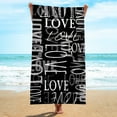 Fnyoxu Microfiber Beach Towel Super Lightweight Colorful Bath Towel