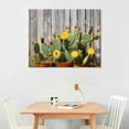 thumbnail image 3 of JEUXUS  Vintage Succulent Cactus Painting Decor Wall Art Tropical Green Plant Pictures on Canvas for Rural Bathroom Decoration, 3 of 5
