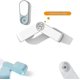 thumbnail image 3 of 2-pack Wall Mount Multifunction Pot Lid Racks For Pot Lids, Kitchen Utensils, Pot Storage, 3 of 3
