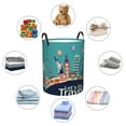 thumbnail image 6 of Kll Let'S Go Travel Waterproof Foldable Laundry Hamper Bucket With Handles For Storage Bin,Kids Room,Home Organizer (Small), 6 of 8
