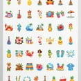 thumbnail image 4 of 35pcs-50pcs Hawaii Stickers Tropical Kids Stickers Beach Waterproof Funny Stickers Pack for Luggage Phone Laptop, 4 of 9