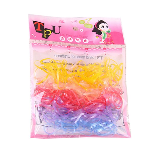 220 Pcs/lot Disposable Elastic Hair Bands,Korean Candy Color Headwear