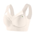 thumbnail image 1 of ManxiVoo Wireless Comfort Bras Full Coverage Minimizer with Adjustable Straps and Side Support for Everyday Wear Smooth T-Shirt Design XXL Size Beige, 1 of 6