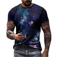 thumbnail image 3 of Men'S Short-Sleeved T-Shirt Short-Sleeved Crew Neck Printed T-Shirt 3D Printed Graphic Short Sleeves,Black,XXXXL, 3 of 5