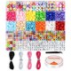 thumbnail image 1 of Kit para hacer pulseras, kit de cuentas para hacer pulseras para principiantes, cuentas para hacer pulseras de la amistad, 1 of 5