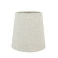 thumbnail image 5 of Meriville Set of 6 Natural Linen Clip On Chandelier Lamp Shades, 3.5-inch by 4.5-inch by 4.5-inch, 5 of 5