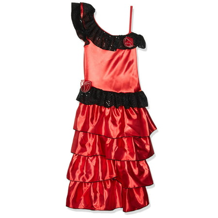 Child\'s Red and Black Spanish Princess Costume,