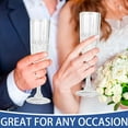 thumbnail image 4 of Plastic Champagne Flutes, 24PCS Pink Plastic Wine Glasses Goblets Reusable Champagne Flute for Weddings, Bachelor Parties, Toasting, and Events (24, Pink), 4 of 14