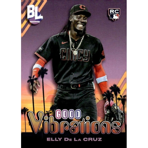 MLB 2024 Topps Big League Baseball Good Vibrations Elly De La Cruz GV-6 (Rookie)