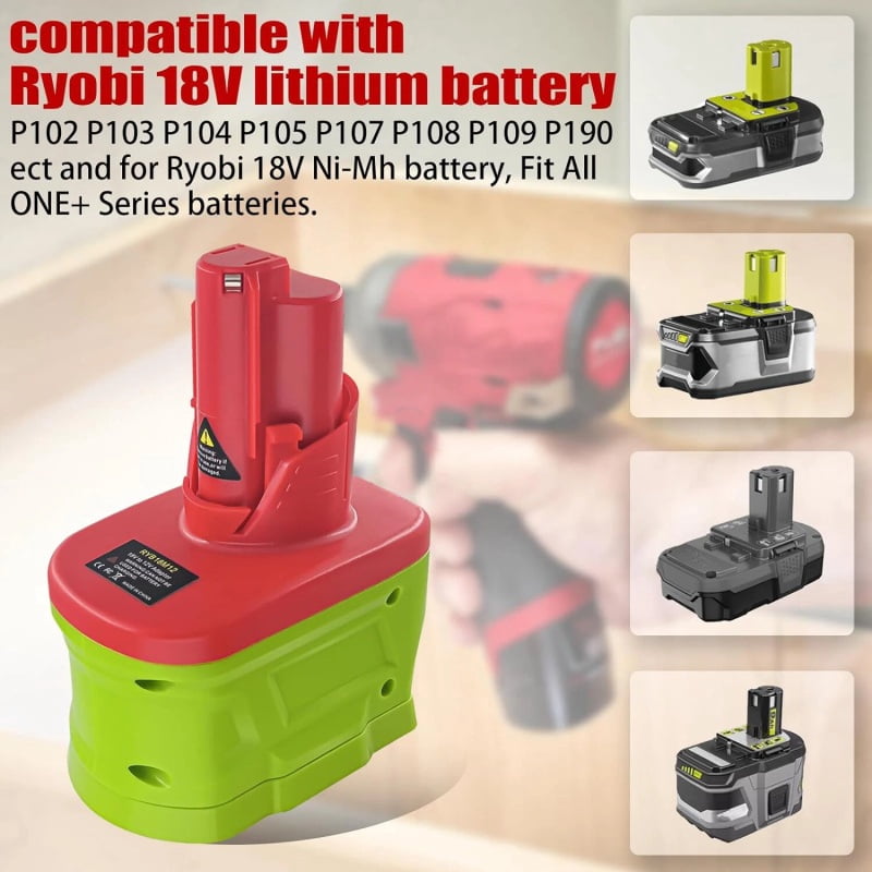 Adapter for Black*and*Decker 20v Battery Convert To Work for Mil*wau*kee 12V Power Tool