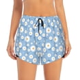 thumbnail image 4 of Lsque Daisies Flowers Printed Women's Running Shorts with Liner Pockets,Elastic Quick Dry Workout Athletic Gym Yoga Shorts,Womens High Waist Shorts-Large, 4 of 9