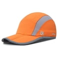 thumbnail image 3 of thinsony Baseball Caps Foldable Quick-dry Headgear Unisex Protection Sunshade Adjustable Reflective Breathable Hat for Outdoor Orange, 3 of 9