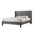 thumbnail image 6 of LuXeo Pacifica King-Size Tufted Upholstered Platform Contemporary Bed in Gray Fabric, 6 of 10