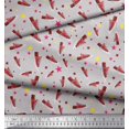 thumbnail image 2 of Soimoi Poly Georgette Tissu Star & Chaussures Tissu Imprimé Mode par la Cour 42 Pouces de Large, 2 of 3