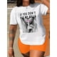 thumbnail image 3 of For Summer & Spring, Short Sleeve Crew Neck Shut Up Print T-Shirt, Women's Casual Top Tee Tee For Adult, Men, Women, Teen, Teenager, Adolescent, Youth, 3 of 8