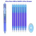 thumbnail image 1 of 0.7mm Magic Erasable Pen Press Gel Pen Set 8 Colors Erasable Refill Rod Gel Ink Stationery Retractable Pens Washable Handle Rod Blue-10Pcs set, 1 of 6