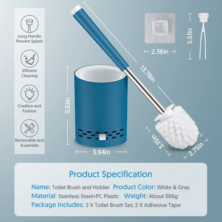 Sugarday Toilet Brush and Holder Set photo 2