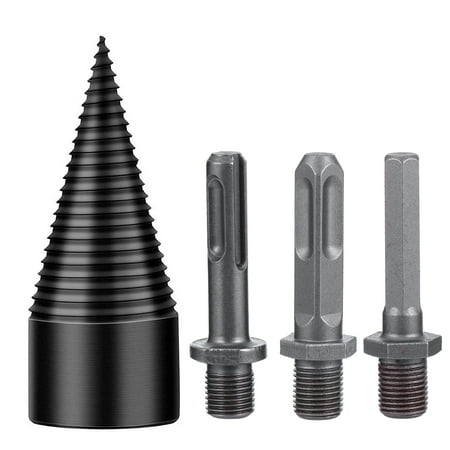 

4pcs/set Splitting Wood Cone Drill Bit Heavy Duty Drill Screw Cone Driver