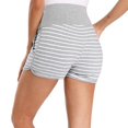 thumbnail image 4 of B91xZ Maternity Shorts for Women Low-Rise Casual Shorts with Pockets,Red XXL, 4 of 5