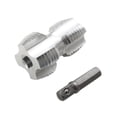 thumbnail image 2 of S SERENABLE PVC Pipe Threader Kit Opener Accessories for Electric Drill Indoor Household Aluminium, 2 of 9