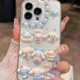 thumbnail image 3 of Sanrio-funda de teléfono 3D Cinnamoroll Hello Kitty Kuromi, carcasa a prueba de golpes para Iphone 11, 12, 13, 14, 15, Mini Pro Max, X, Xs, Xr, 7, 8 Plus, SE, 3 of 5