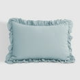 thumbnail image 4 of "Lush Decor Reyna Textured Ruffle Detail Back To Campus Dorm Room Comforter, Twin-XL, Lake Blue, 2-Pc Set", 4 of 6