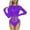 Purple, variant on Lindreshi Lingerie Sets for Women Women's Fashion Solid Color Back Hollow Lace Lingerie Set