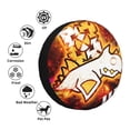 thumbnail image 6 of Lsque Geometry Dash Pattern Tire Covers - Tough Tire Wheel Protector for Truck, SUV, Trailer, Camper, RV - 14 inch, 6 of 7