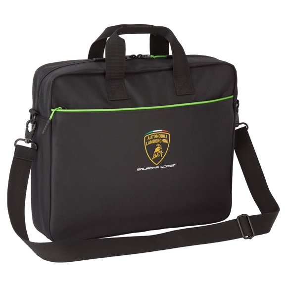 Lamborghini Squadra Corse Laptop Computer Bag Black