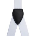 thumbnail image 6 of TopTie Men's Solid Elastic Suspenders 1 inch Y-Back Adjustable Suspenders-White, 6 of 6