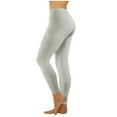 thumbnail image 2 of Workout  Fashion Casual Solid Color Ribbed Seamless Workout High Waist Athletic Pants Soft Comfy Elastic Compression Yoga Leggings, 2 of 5