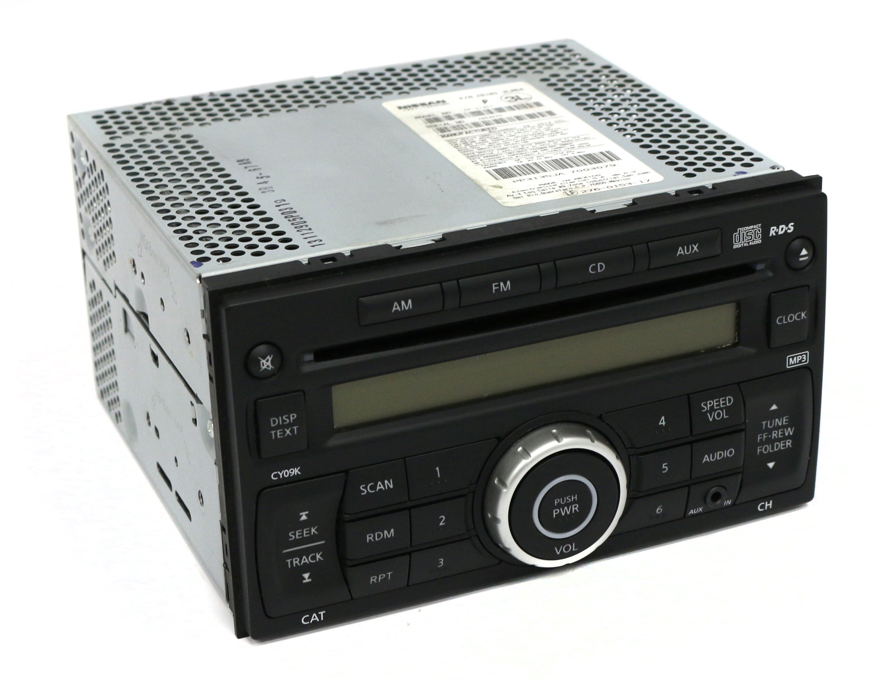 Restored 2013-2016 Nissan NV200 AM FM Radio mp3 CD Player Aux Input 281853LM0A Face CY09K (Refurbished)