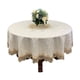 thumbnail image 1 of Mantel bordado con encaje Mantel estilo granja decorado con flecos, 1 of 5