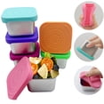 thumbnail image 3 of 1 Set Sauce Cup Leakproof Portable Stainless Steel Food Storage Container with Silicone Lid for Office Travel, 3 of 7