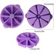 thumbnail image 4 of 1 paquete de moldes de silicona para hornear, molde triangular para pasteles, bricolaje, 8 cavidades, molde para pasteles, rebanadas de Pizza, molde para cocina, herramienta para hornear (púrpura), 4 of 5